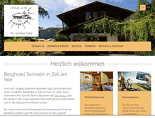 Tablet Screenshot of hotelsonnalm.at